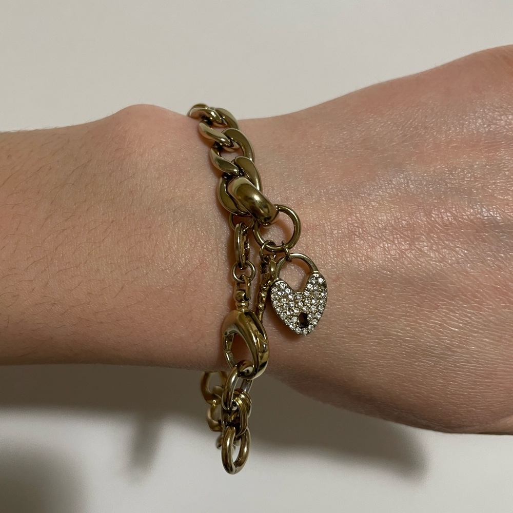 Fossil charm bracelet